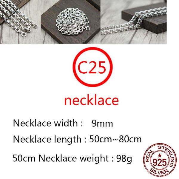 c25 s925 sterling silver necklace personalized fashion punk hip hop style creative versatile retro chain solid cross flower letter shape
c25 s925 sterling silver necklace personalized fashion punk hip hop style creative versatile retro chain solid cross flower letter shape