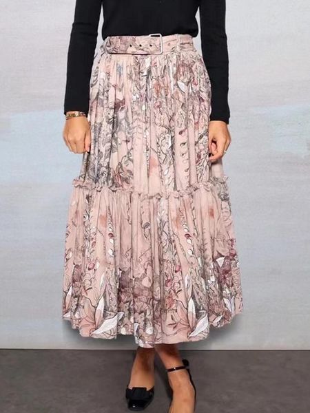dresses highend fashion skirt spring 2023 new dress retro floral print high waist skirt belt swing long skirt casual umbrella skirt, White;black
dresses highend fashion skirt spring 2023 new dress retro floral print high waist skirt belt swing long skirt casual umbrella skirt, White;black