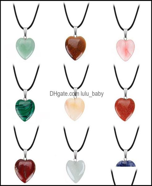 pendant necklaces pendants jewelry drop delivery natural stone gemstone with pu leather chain heart shape crystal quartz turquoi6897443, Silver
pendant necklaces pendants jewelry drop delivery natural stone gemstone with pu leather chain heart shape crystal quartz turquoi6897443, Silver