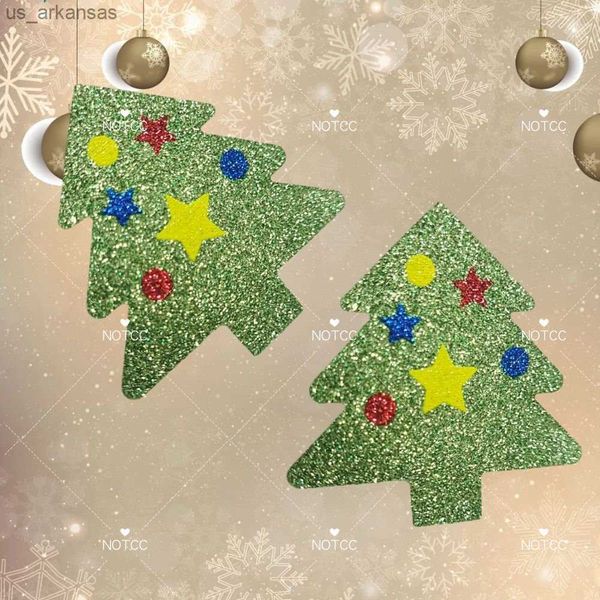 notcc 10 pairs green glitter christmas tree breast pasties disposable body decoration chest stickers nipple covers for women l230523
notcc 10 pairs green glitter christmas tree breast pasties disposable body decoration chest stickers nipple covers for women l230523