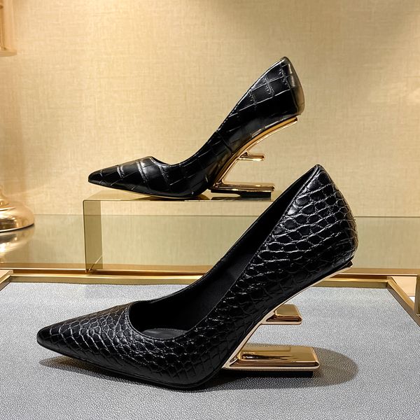 new strange style pumps women metal high heels women shoes pointed toe party dress shoes women fashion sandalias de las mujeres, Black
new strange style pumps women metal high heels women shoes pointed toe party dress shoes women fashion sandalias de las mujeres, Black