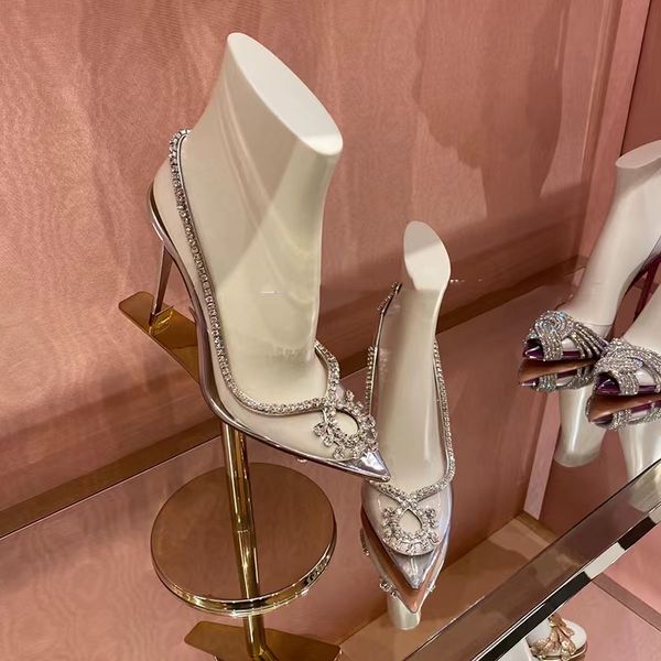 crystal sandals women pvc transparent high heels sandals woman pointed toe hollow out party shoes women sandalias mujer verano, Black
crystal sandals women pvc transparent high heels sandals woman pointed toe hollow out party shoes women sandalias mujer verano, Black