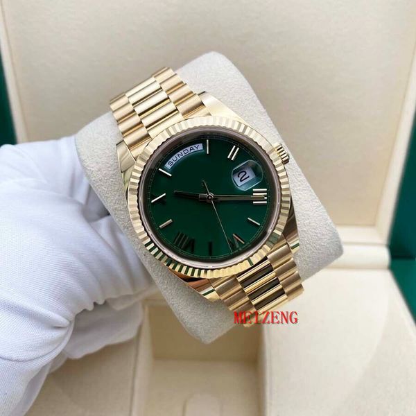 luxury wristwatch brand new men's automatic watches day date 40 228238 fluted bezel green casino dial, Slivery;golden
luxury wristwatch brand new men's automatic watches day date 40 228238 fluted bezel green casino dial, Slivery;golden