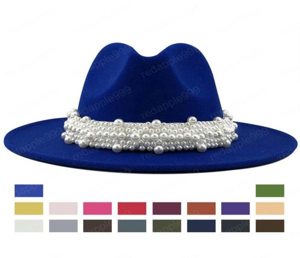new women men wool fedora hats with pearl ribbon gentleman elegant lady winter autumn wide brim church panama sombrero jazz caps2442880, Blue;gray
new women men wool fedora hats with pearl ribbon gentleman elegant lady winter autumn wide brim church panama sombrero jazz caps2442880, Blue;gray