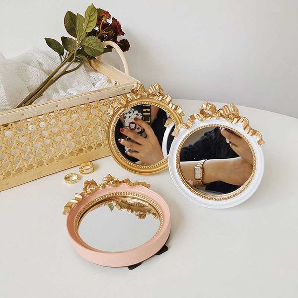 makeup tools retro round makeup mirror cute bow cosmetic mirrors vintage mini tray jewelry display j230601
makeup tools retro round makeup mirror cute bow cosmetic mirrors vintage mini tray jewelry display j230601