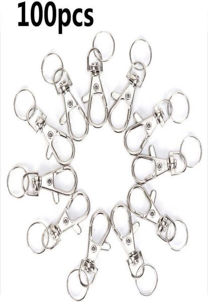 100pcslot swivel lobster clasp clips key hook keychain split key ring findings clasps for keychains making h09157756305, Silver
100pcslot swivel lobster clasp clips key hook keychain split key ring findings clasps for keychains making h09157756305, Silver