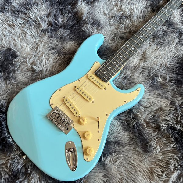 electric guitar blue color handmade 6 stings guitar in stock available in multiple colors
electric guitar blue color handmade 6 stings guitar in stock available in multiple colors