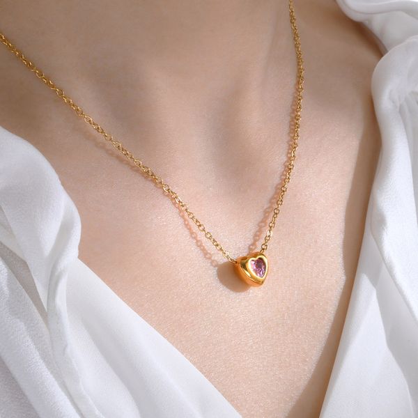 women's necklace personalized and trendy stainless steel heart square cubic zirconia pendant necklace with extended chain jewelry party, Silver
women's necklace personalized and trendy stainless steel heart square cubic zirconia pendant necklace with extended chain jewelry party, Silver