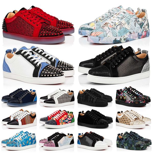 with box loubutins christians red-bottomes designer low loafers sneakers big size 13 spikes rivets graffiti studed leather patry wedding pla, Black
with box loubutins christians red-bottomes designer low loafers sneakers big size 13 spikes rivets graffiti studed leather patry wedding pla, Black