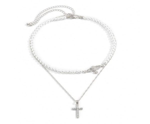 cross pendant necklaces temperament imitation pearl diamond dream planet creative microstudded crossgalaxy clavicle chain simple3555664, Silver
cross pendant necklaces temperament imitation pearl diamond dream planet creative microstudded crossgalaxy clavicle chain simple3555664, Silver
