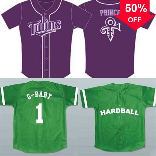 xflsp glac202 g-baby #1 hardball prince night jersey movie baseball jersey new sewn any name s to 3xl green, Black
xflsp glac202 g-baby #1 hardball prince night jersey movie baseball jersey new sewn any name s to 3xl green, Black