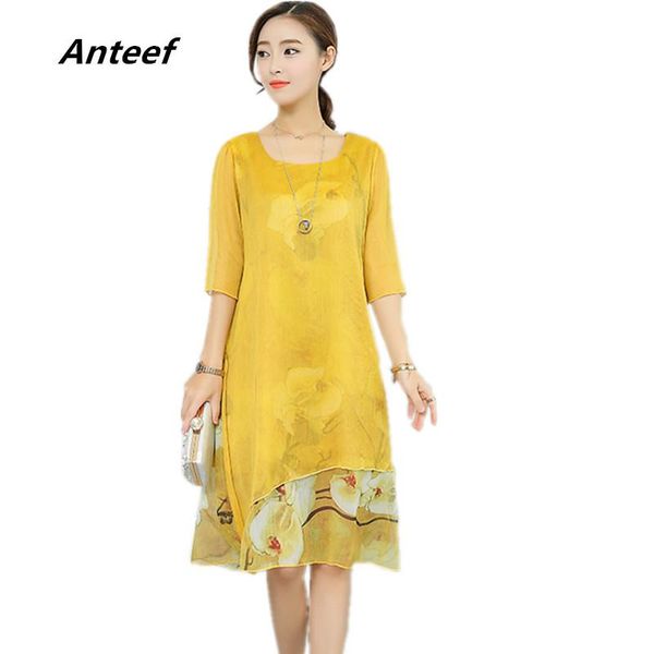 dresses short sleeve oversized chiffon silk vintage floral dresses for women casual long loose summer dress elegant clothes 2022, Black;gray
dresses short sleeve oversized chiffon silk vintage floral dresses for women casual long loose summer dress elegant clothes 2022, Black;gray