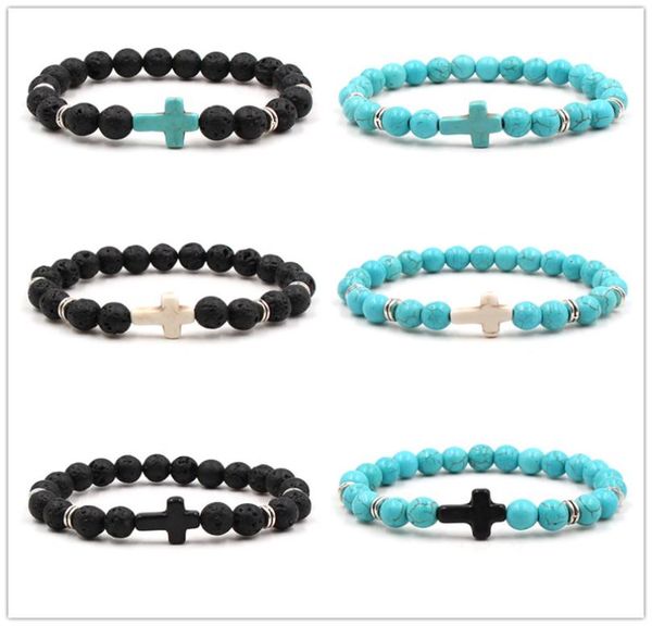 cross charm blue beaded men bracelets 8mm black lava stone beads bracelets bangles for women yoga jewelry7576030, Golden;silver
cross charm blue beaded men bracelets 8mm black lava stone beads bracelets bangles for women yoga jewelry7576030, Golden;silver