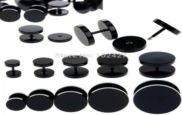 whole15pc black fake ear plug stud stretcher ear tunnel earring piercing stainless steel body jewelry 614mm9698025, Slivery;golden
whole15pc black fake ear plug stud stretcher ear tunnel earring piercing stainless steel body jewelry 614mm9698025, Slivery;golden