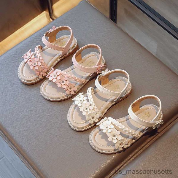 sandals girl's sandals braided flower pink beige comfy children sliders summer round toe morden beautiful flat kids shoes r230603, Black;red
sandals girl's sandals braided flower pink beige comfy children sliders summer round toe morden beautiful flat kids shoes r230603, Black;red