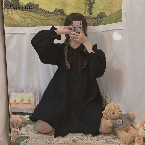 dresses dresses women loose student kneelength minimalist peter pan collar high waist leisure autumn bf style fashion feminino vestidos, Black;gray
dresses dresses women loose student kneelength minimalist peter pan collar high waist leisure autumn bf style fashion feminino vestidos, Black;gray