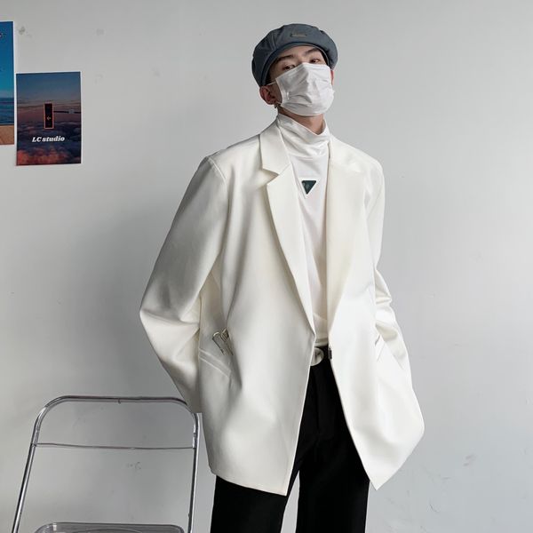 pants blazers for men streetwear casual white suit jacket spring autumn loose long sleeve korean fashion black terno masculino
pants blazers for men streetwear casual white suit jacket spring autumn loose long sleeve korean fashion black terno masculino