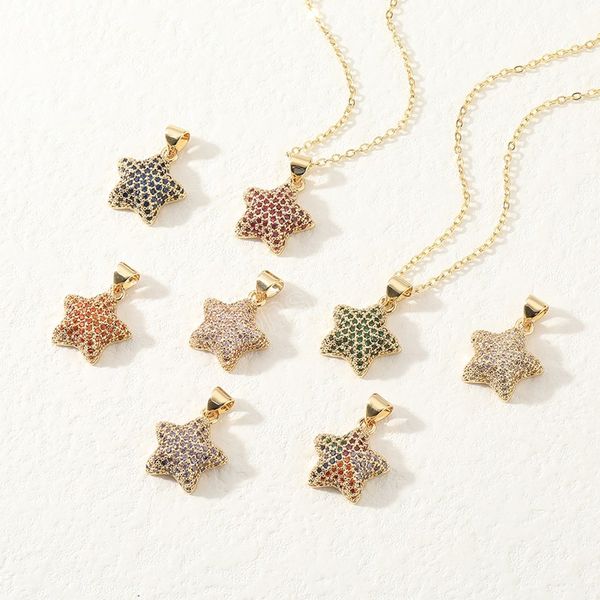 gold color star pendant necklaces with dazzling cubic zirconia for women couple pentagon-star summer jewelry gifts, Silver
gold color star pendant necklaces with dazzling cubic zirconia for women couple pentagon-star summer jewelry gifts, Silver