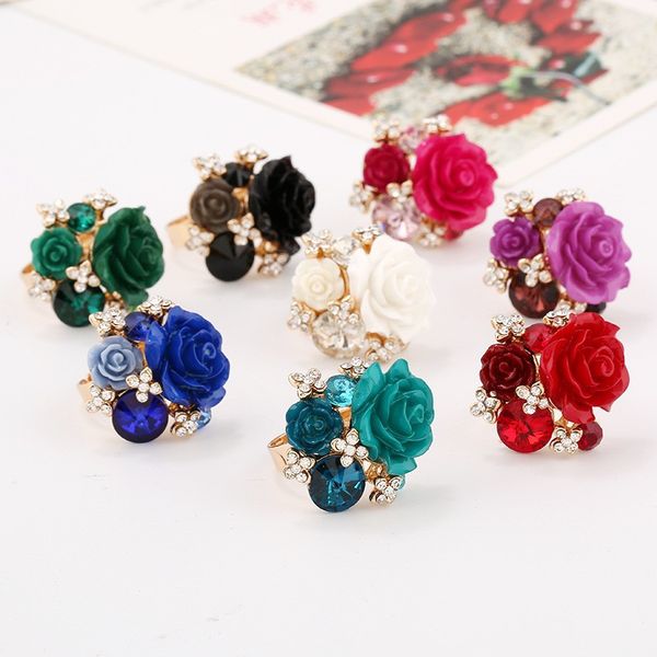 new fashion sweet resin rose adjustable personalized ring ethnic style ring, Golden;silver
new fashion sweet resin rose adjustable personalized ring ethnic style ring, Golden;silver