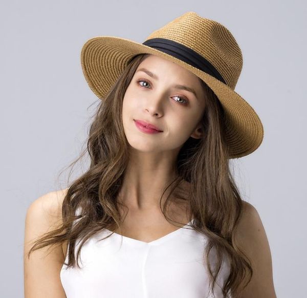 women039s jazz hat middle brim straw hats with ribbons summer fedora sun shadinghat foldable casual beach cap9380846, Blue;gray
women039s jazz hat middle brim straw hats with ribbons summer fedora sun shadinghat foldable casual beach cap9380846, Blue;gray