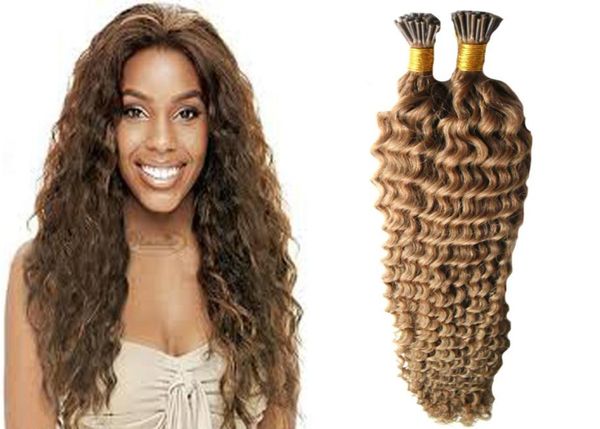 8 light brown keratin tip hair extension 100gstrands prebonded human hair extensions i tip extensions 100s deep curly hair capsu2007035, Black
8 light brown keratin tip hair extension 100gstrands prebonded human hair extensions i tip extensions 100s deep curly hair capsu2007035, Black