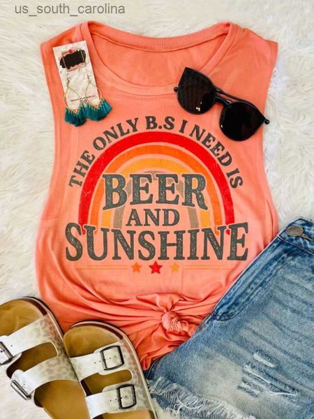 camis women summer beach tank the only b.s i need is beer and sunshine rainbow vest sleeveless shirts casual drinking party tee l230522, White
camis women summer beach tank the only b.s i need is beer and sunshine rainbow vest sleeveless shirts casual drinking party tee l230522, White