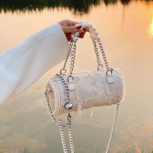 shoulder bags elegant tassel women bag beading chains handle fashion ladies concise bucket bolso mujer 230530
shoulder bags elegant tassel women bag beading chains handle fashion ladies concise bucket bolso mujer 230530