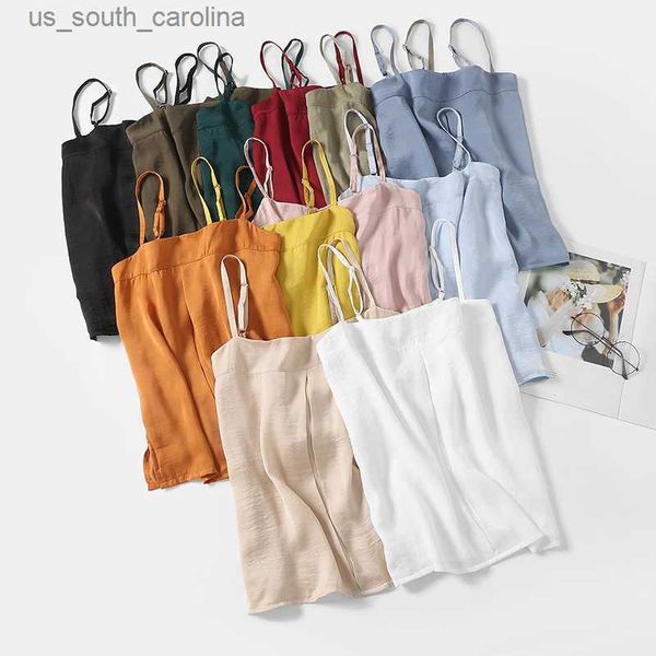 camis summer silk sling for hanfu 12 colors solid women cool short spaghetti strap camisole plus size straight inner shirt girls l230522, White
camis summer silk sling for hanfu 12 colors solid women cool short spaghetti strap camisole plus size straight inner shirt girls l230522, White