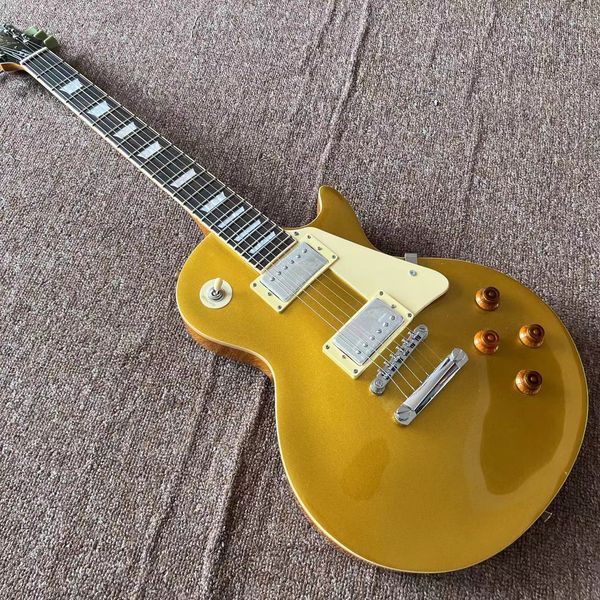 standard electric guitar gold color 6 stings guitar rosewood fingerboard mahogany body
standard electric guitar gold color 6 stings guitar rosewood fingerboard mahogany body