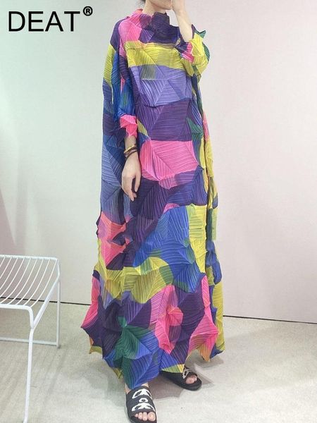dresses deat woman pleated dress purple color block geometry diamond folds maxi dresses stand collar casual 2023 new autumn 15tt036, Black;gray
dresses deat woman pleated dress purple color block geometry diamond folds maxi dresses stand collar casual 2023 new autumn 15tt036, Black;gray