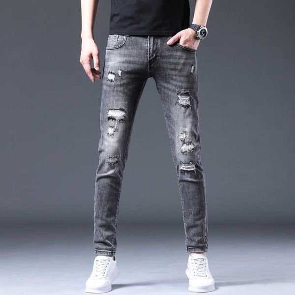 spring and autumn broken hole jeans men's patch cotton casual fashion men's jeans youth elastic slim fit jeans men's feet, Blue
spring and autumn broken hole jeans men's patch cotton casual fashion men's jeans youth elastic slim fit jeans men's feet, Blue