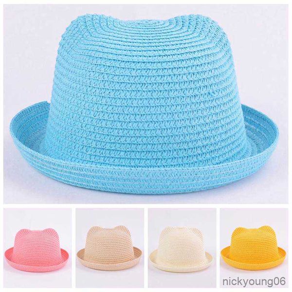 hair accessories summer baby hat kids cat ear decoration cute beach cap girls boys solid sun baby muts, Slivery;white
hair accessories summer baby hat kids cat ear decoration cute beach cap girls boys solid sun baby muts, Slivery;white