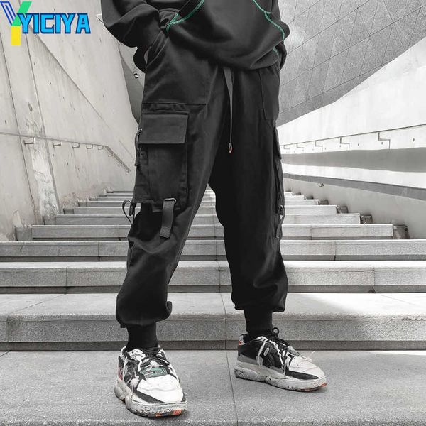 yiciya 2023 harajuku overalls streetwear harem pants hip hop joggers mens cargo pants ribbons cotton male sweatpants dropshipping, Black
yiciya 2023 harajuku overalls streetwear harem pants hip hop joggers mens cargo pants ribbons cotton male sweatpants dropshipping, Black