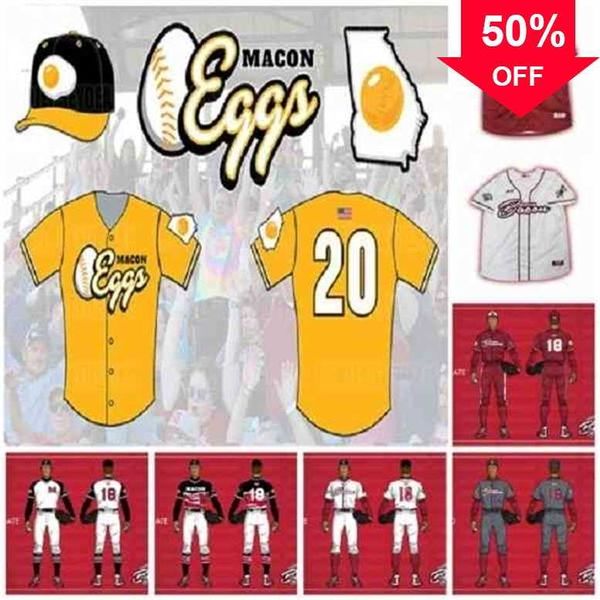 xflsp glac202 men women youth 2020 macon bacon yellow custom baseball jersey white grey marroon all stitched fast shipping, Black
xflsp glac202 men women youth 2020 macon bacon yellow custom baseball jersey white grey marroon all stitched fast shipping, Black