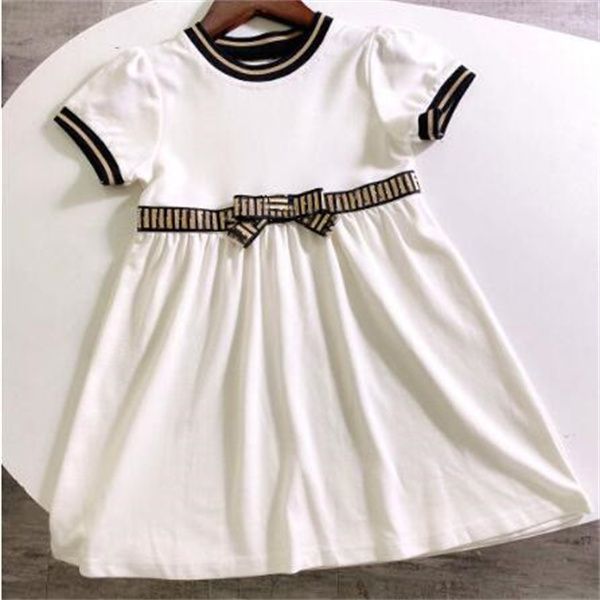 luxury baby girl round neck dress children's bow summer short sleeve princess children's leisure designer clothing, Red;yellow
luxury baby girl round neck dress children's bow summer short sleeve princess children's leisure designer clothing, Red;yellow