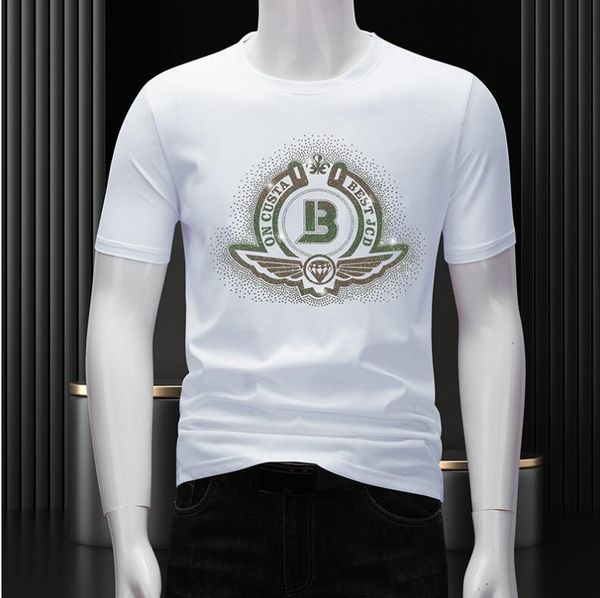 designer european 2023 summer new men's stretch clothing men's fashion brand men's summer ice short sleeves, White;black
designer european 2023 summer new men's stretch clothing men's fashion brand men's summer ice short sleeves, White;black