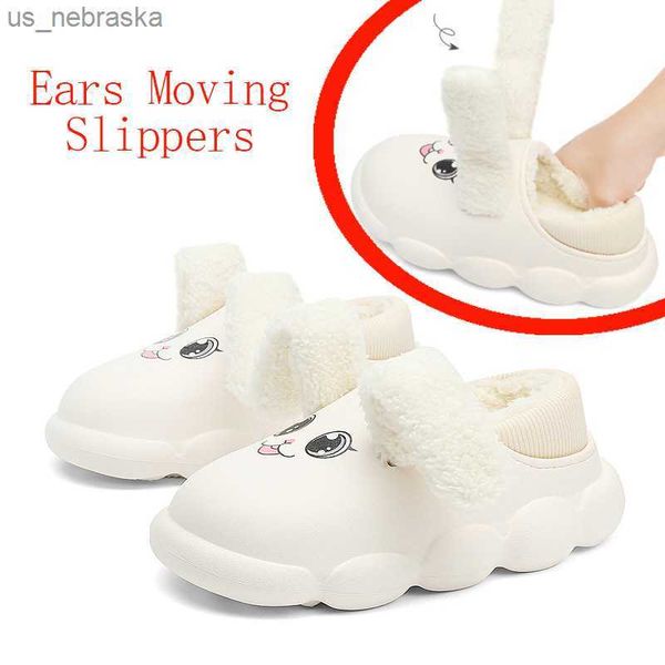 bounce rabbit ear moving children cotton slippers winter pu girl parentchild warm baby slippers bedroom boy home plush shoes l230518
bounce rabbit ear moving children cotton slippers winter pu girl parentchild warm baby slippers bedroom boy home plush shoes l230518