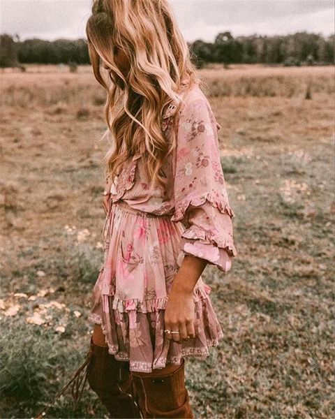 dresses happie queens vintage women floral print long sleeve vneck ruffles tassel beach bohemian dresses rayon mini boho dress vestidos, Black;gray
dresses happie queens vintage women floral print long sleeve vneck ruffles tassel beach bohemian dresses rayon mini boho dress vestidos, Black;gray