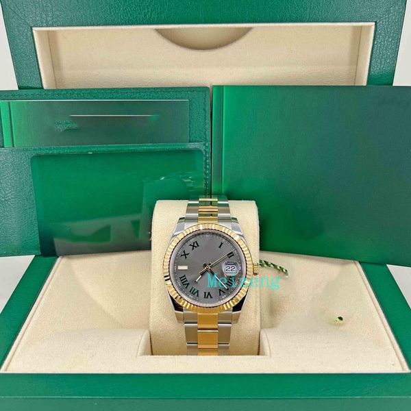 luxury wristwatch brand new men's automatic watches datejust, 41mm, wimbledon, oyster, fluted, 126333, Slivery;brown
luxury wristwatch brand new men's automatic watches datejust, 41mm, wimbledon, oyster, fluted, 126333, Slivery;brown