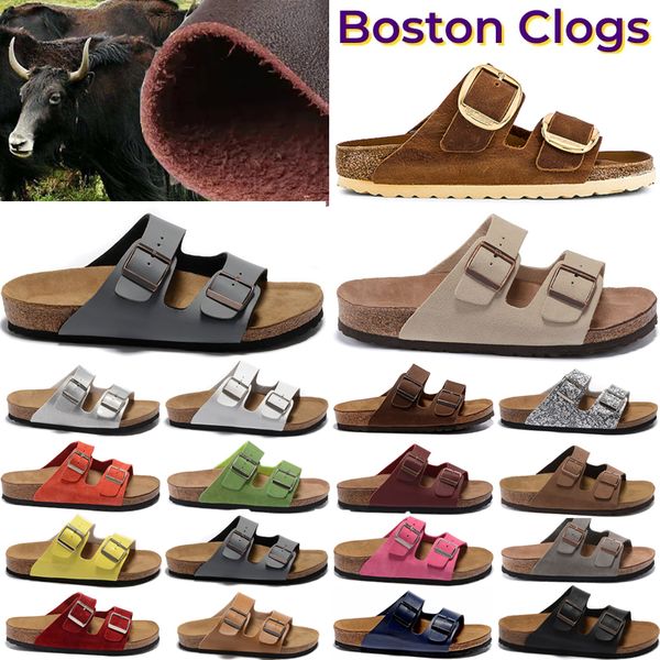 sandals boston clog oiled leather bag head pull cork suede men designer slides autumn winter loafers shoes classic tan brown black mens wome
sandals boston clog oiled leather bag head pull cork suede men designer slides autumn winter loafers shoes classic tan brown black mens wome