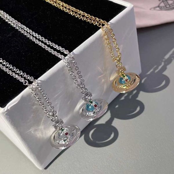luxury high edition western queen mother vivian saturn orb three dimensional planet glass color diamond planet necklace, Silver
luxury high edition western queen mother vivian saturn orb three dimensional planet glass color diamond planet necklace, Silver