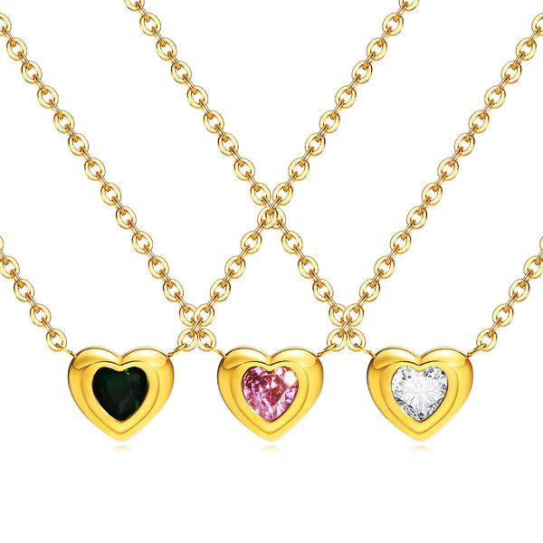 women's necklace personalized and trendy stainless steel heart square cubic zirconia pendant necklace with extended chain jewelry party, Silver
women's necklace personalized and trendy stainless steel heart square cubic zirconia pendant necklace with extended chain jewelry party, Silver