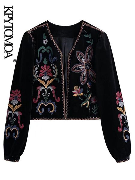pants kpytomoa women fashion contrast embroidery veet crop open blazer coat vintage long sleeve female outerwear chic veste femme, White
pants kpytomoa women fashion contrast embroidery veet crop open blazer coat vintage long sleeve female outerwear chic veste femme, White
