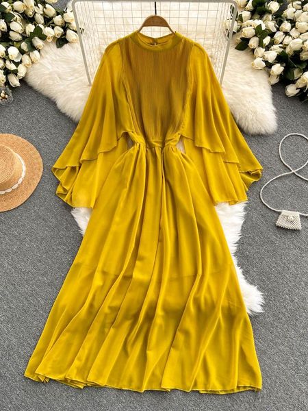 dresses women beach dress spring summer flying sleeve pleated chiffon dresses boho high waisted a line party dress long robe, Black;gray
dresses women beach dress spring summer flying sleeve pleated chiffon dresses boho high waisted a line party dress long robe, Black;gray
