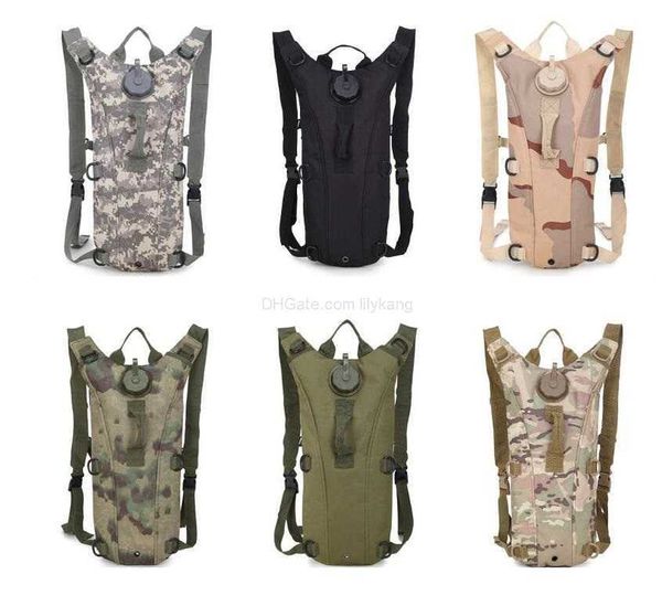 Image of Tactical Army military hydration backpack 3L TPU Water Bladder Molle Bag Hiking Camping Water Packs Sports Climbing Pouch Camo Cycling shoulder bags