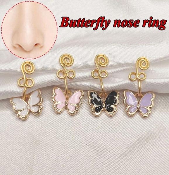 nose rings butterfly copper wire spiral fake piercing nose ring punk nightclub nail nose stud nopiercing ear clip cuff body acces6335967, Silver
nose rings butterfly copper wire spiral fake piercing nose ring punk nightclub nail nose stud nopiercing ear clip cuff body acces6335967, Silver