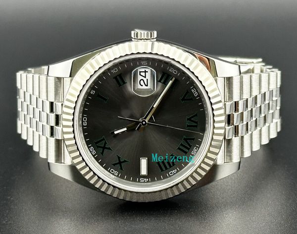 luxury wristwatch brand new men's automatic watches 41 men steel watch wimbledon dial fluted bezel jubilee 126334, Slivery;brown
luxury wristwatch brand new men's automatic watches 41 men steel watch wimbledon dial fluted bezel jubilee 126334, Slivery;brown