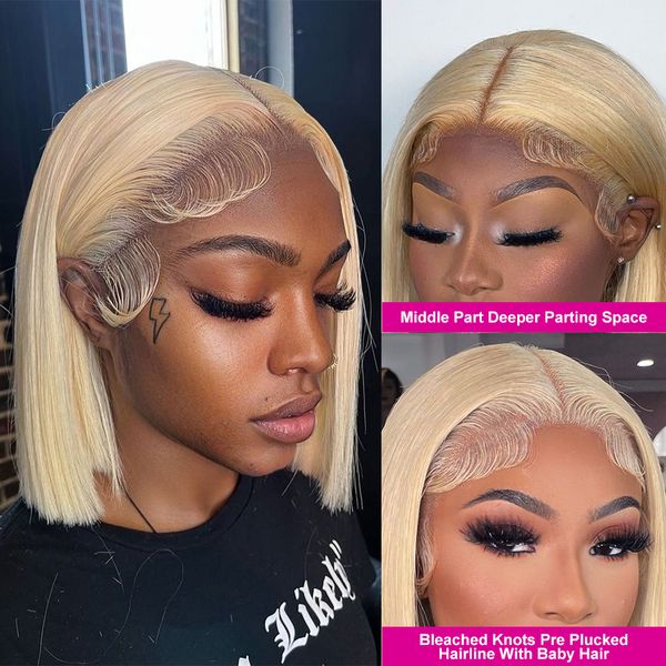 613 hd lace frontal wig honey blonde colored human hair wigs for women closure 13x4 straight lace front short bob wig, Black;brown
613 hd lace frontal wig honey blonde colored human hair wigs for women closure 13x4 straight lace front short bob wig, Black;brown