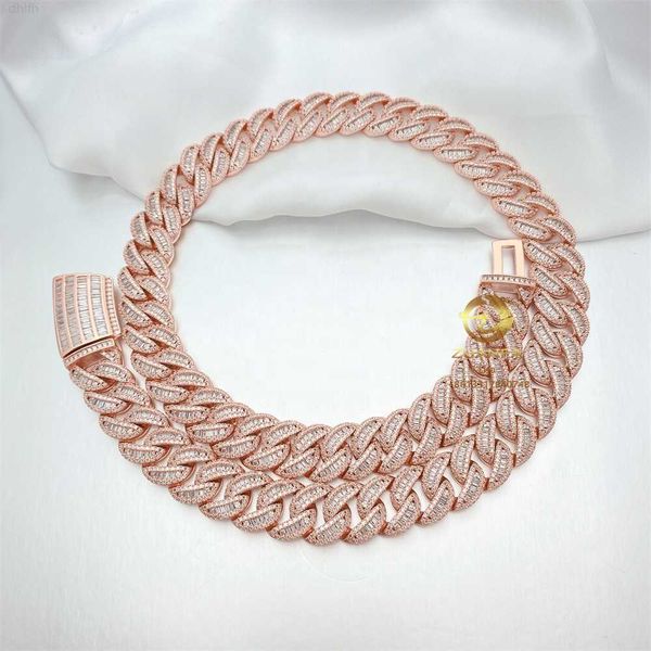 hip hop custom rose gold iced out jewelry 15mm moissanite cuban link chain sterling silver necklaces
hip hop custom rose gold iced out jewelry 15mm moissanite cuban link chain sterling silver necklaces