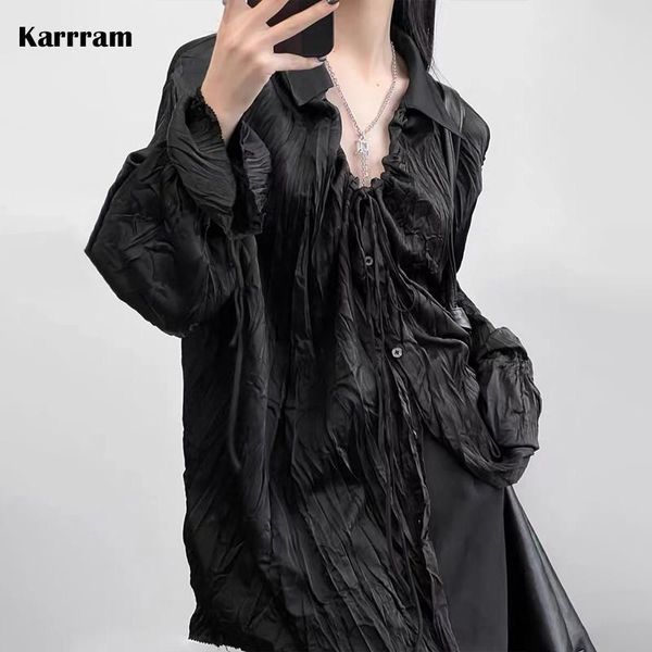 shirts karrram yamamoto style black shirt gothic dark aesthetic blouse irregular emo designer clothes alt grunge clothing bandage y2k, White
shirts karrram yamamoto style black shirt gothic dark aesthetic blouse irregular emo designer clothes alt grunge clothing bandage y2k, White